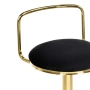 Барный стул Woodville Lusia black / gold